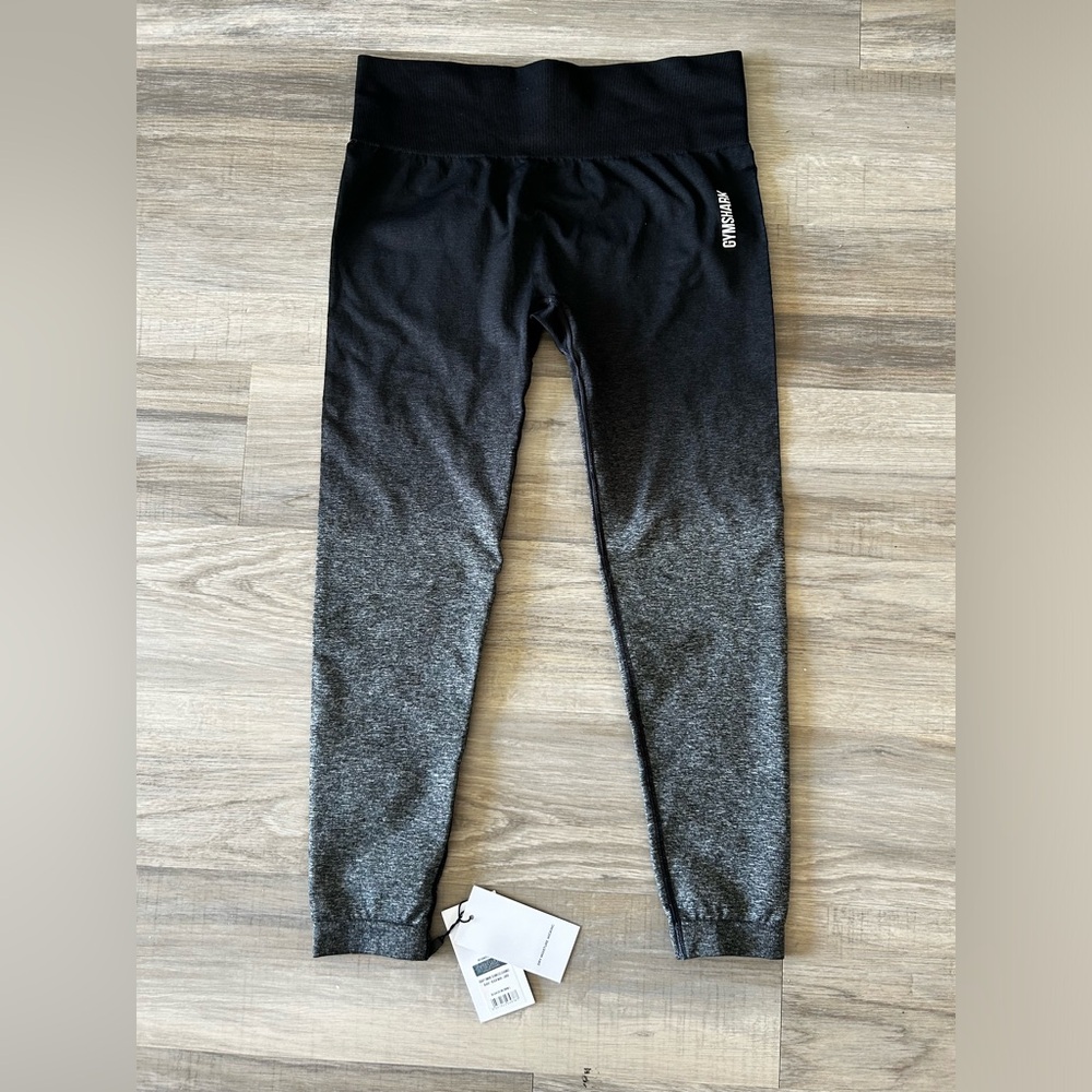 Gymshark Gradient Black and Gray Leggings